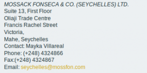 Mossack & Fonseca Seychelles